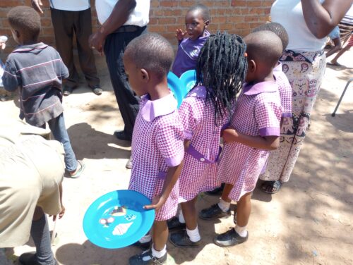 Children being fed