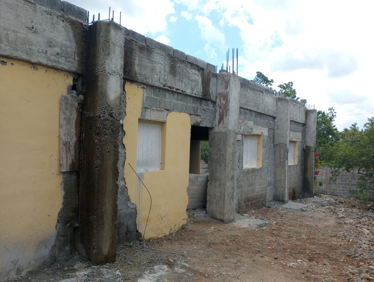 A major remodeling of the church in El Toro.