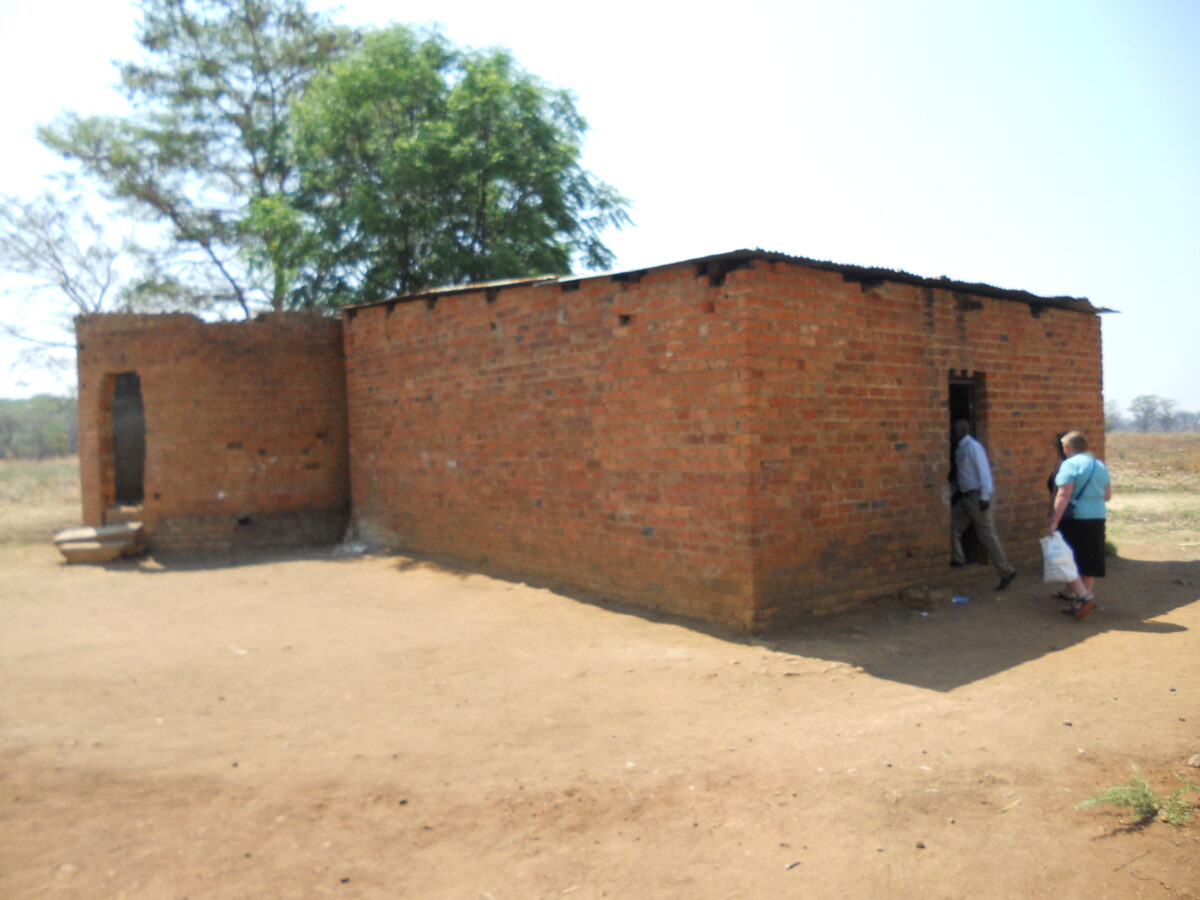 The school building